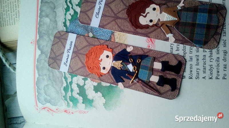 Zakładki do książki komplet Jamie Fraser Claire Piotrków Trybunalski