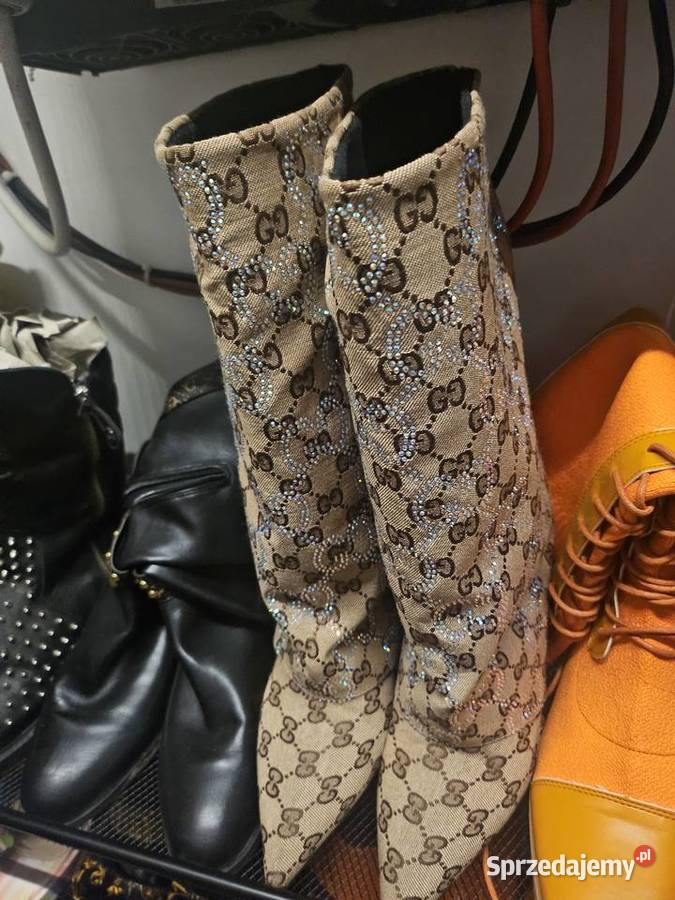 Buty cudowne cyrkonie na Gucci Mucharz