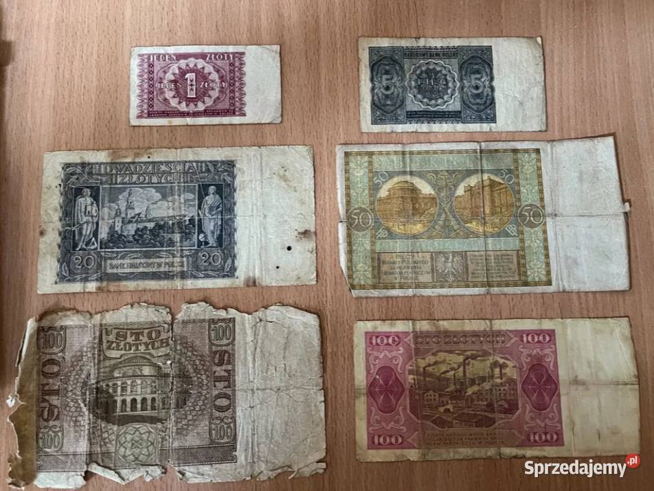 Zestaw polskich banknotów lata 291948 PRL 1 Numizmatyka sprzedam