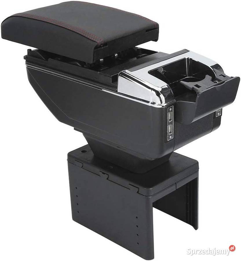 Uniwersalny podłokietnik samochodowy kolor szary osobowe Pruszków