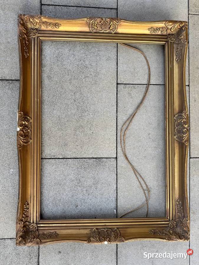 Rama ozdobna drewniana do obrazu lustra złota Ramki i ramy Garwolin