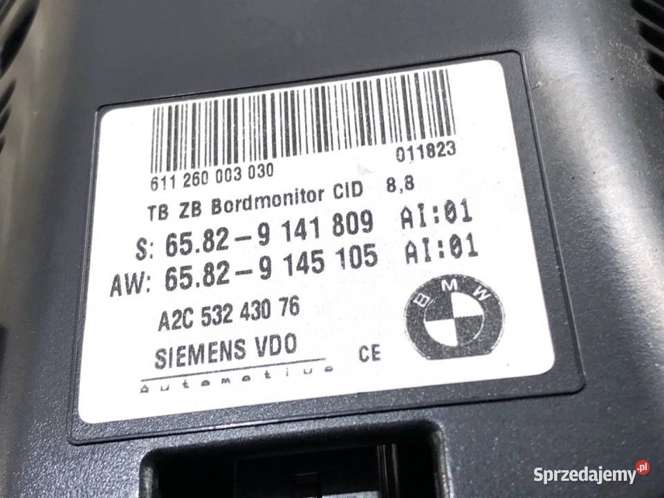 WYŚWIETLACZ BMW E61 9141809 0410 EKRAN MONITOR