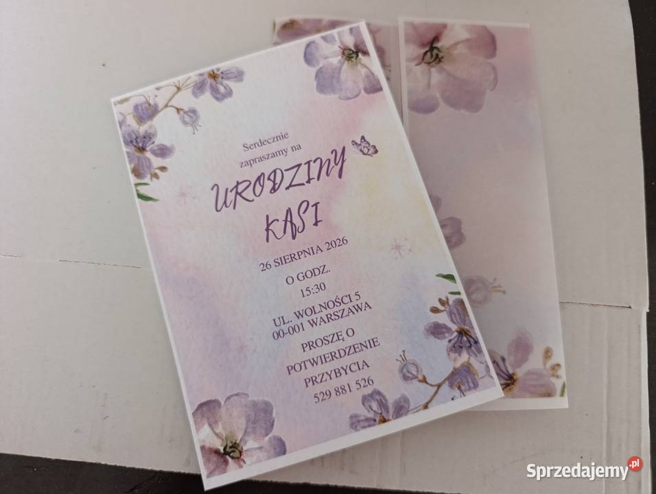 Ręcznie robione zaproszenia okolicznościowe dolnośląskie Świdnica
