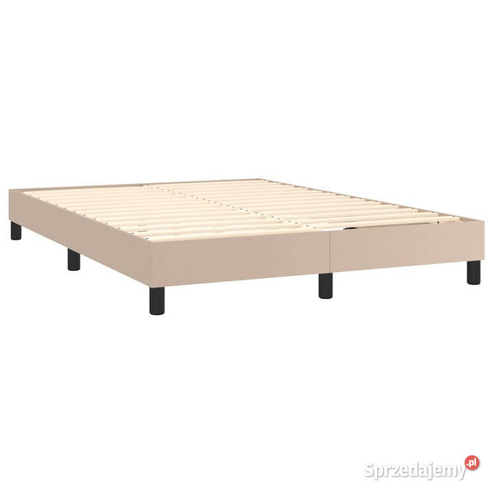 Łóżko kontynentalne materac i LED cappuccino 144cm Warszawa
