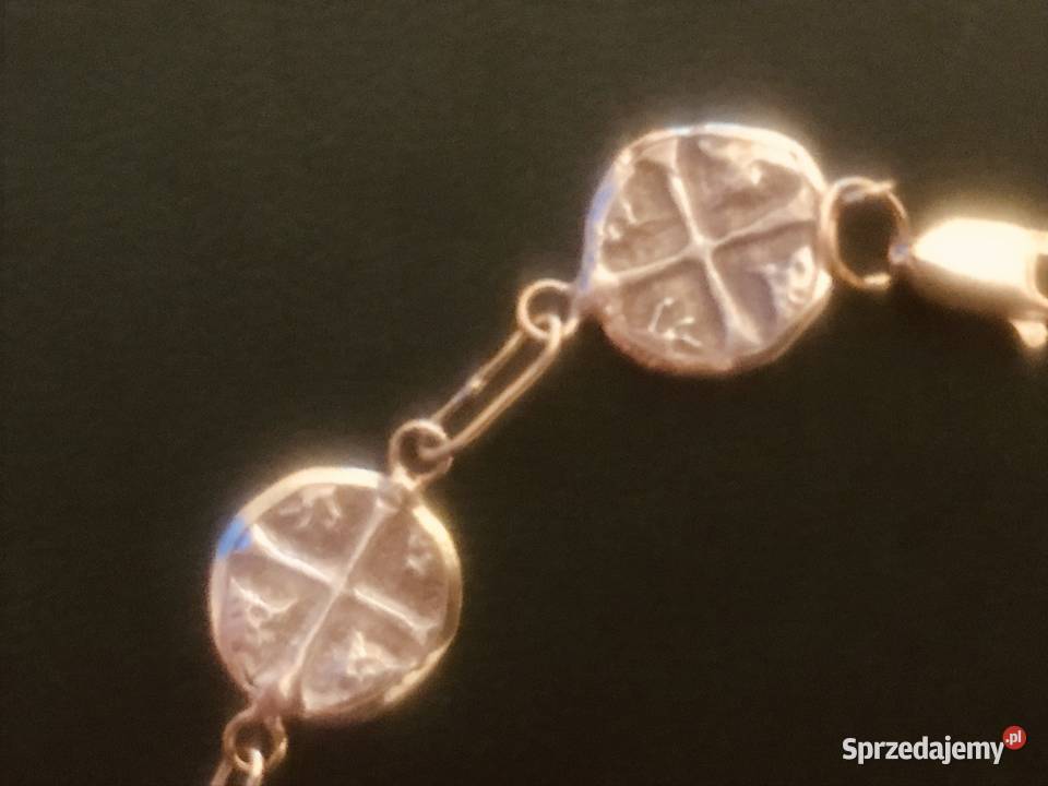 Piękny komplet złotosrebro pierścionek i złote