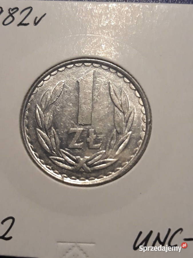 1 złoty 1982 r 2 około mennicze Konin sprzedam