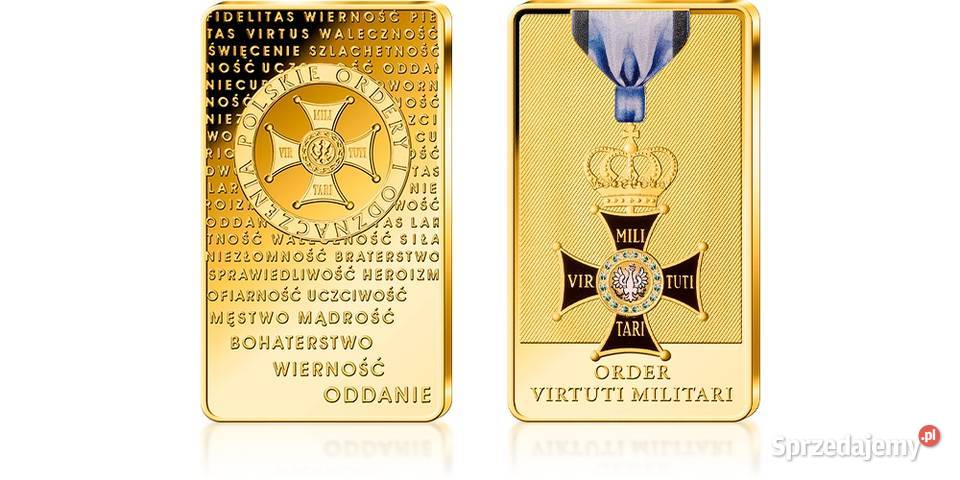 order VIRTUTI MILITARIsztaba plater złotem Militaria Skiereszewo sprzedam