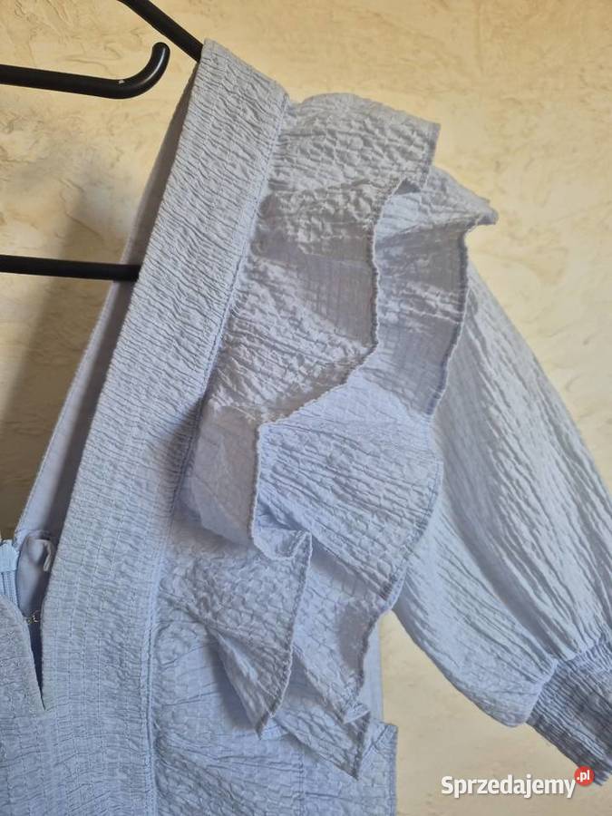 Sukienka marki HM rozmiar S stan idealny niebieski Brzezna