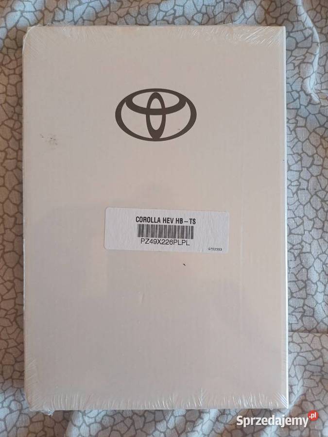 Oryginalna instrukcja obsługi modelu Toyota Rzgów