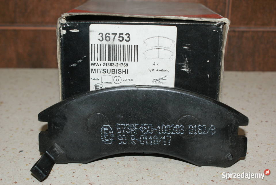 36753 ABS KLOCKI HAMULC MITSUBISHI GALANT 9000 mazowieckie Białobrzegi
