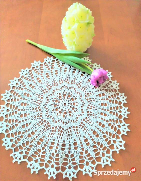 Serwetka Wielkanocna do koszyczka na szydełku Poznań