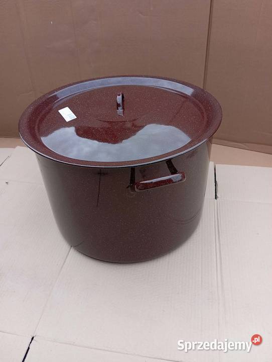 GARNEK EMALIOWANY 45 OLKUSZ NOWY Garnki i szybkowary Niemodlin