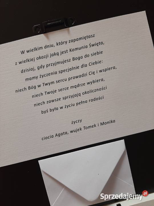 Pamiątka I Komunii Świętej w ramce 27x27