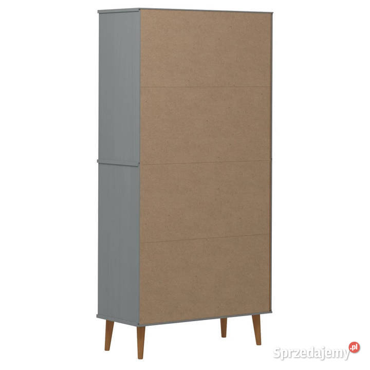 Szafka na książki MOLDE szara 85x35x1705 lita Warszawa