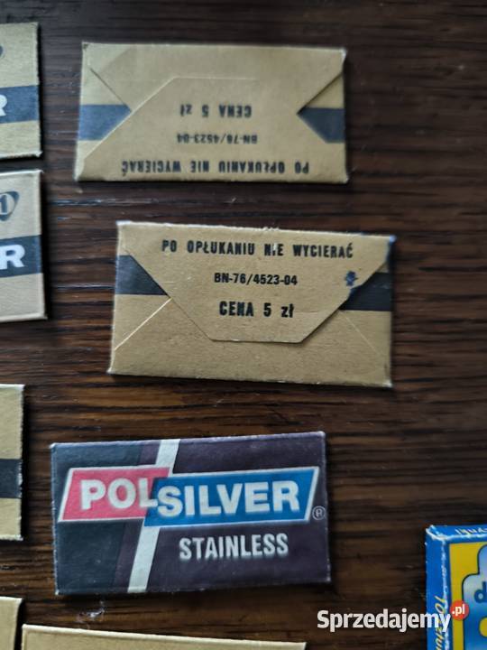 Ostrza mszynki do golenia z okresu PRL dwa Antyki, Sztuka, Kolekcje Radomsko sprzedam