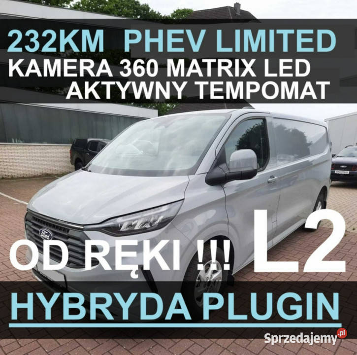 Ford Transit Custom PHEV 232 Hybryda Plugin nieuszkodzony zachodniopomorskie Szczecinek