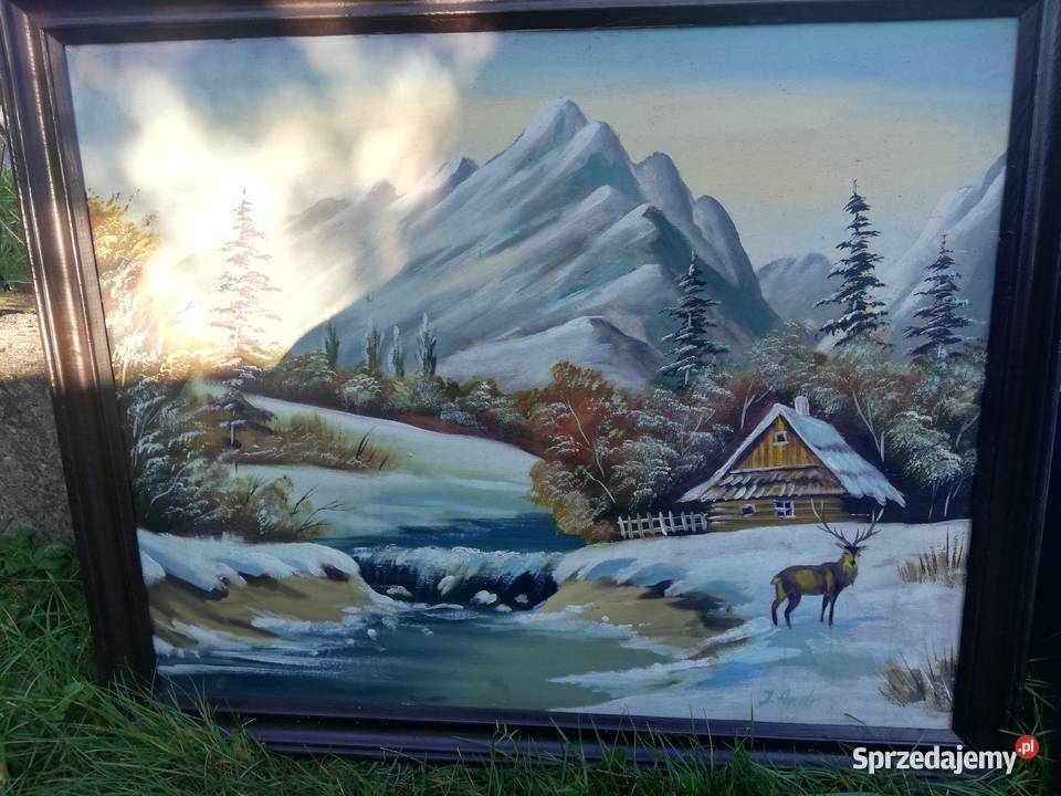 2 Obrazy martwa natura łódzkie Koluszki