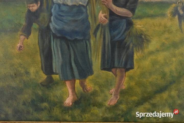 Józef Chełmoński Pejzaż Polskiej Wsi Żniwa Kraków