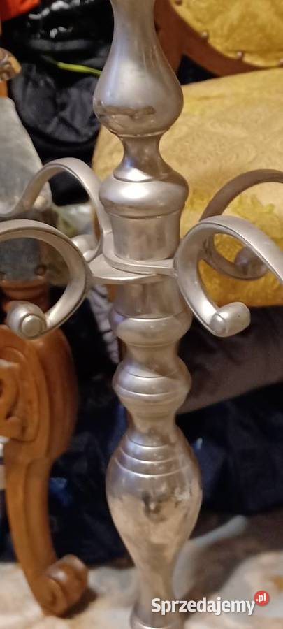 ŚWIECZNIK 79 WYSOKI CIĘZKI VINTAGE 30 LETNI