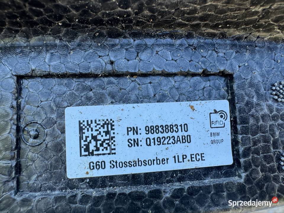 Absorber pianka belki zderzaka przód BMW V 5 G60 Międzychód