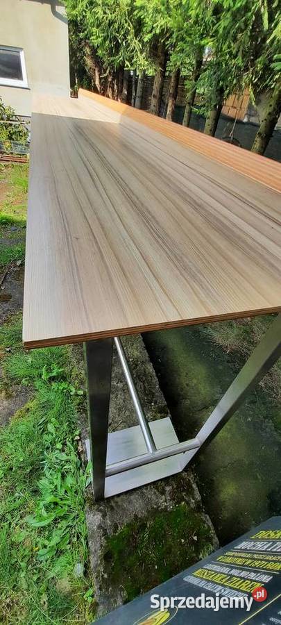 Stół barowy 35m stal nierdzewna drewno Łomianki sprzedam