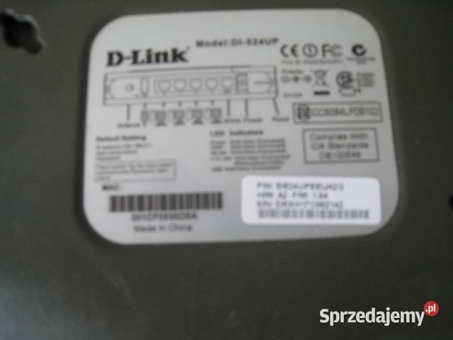 Router Dlink DI 524 UP Internet i komunikacja Częstochowa