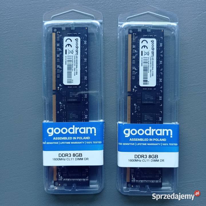 Pamięć RAM Goodram DDR 8GB 1600 MHz CL11 DIMM DR Konin