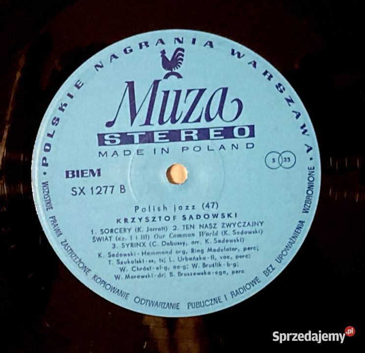 Krzysztof Sadowski And His Group Three Thousands Szczecin