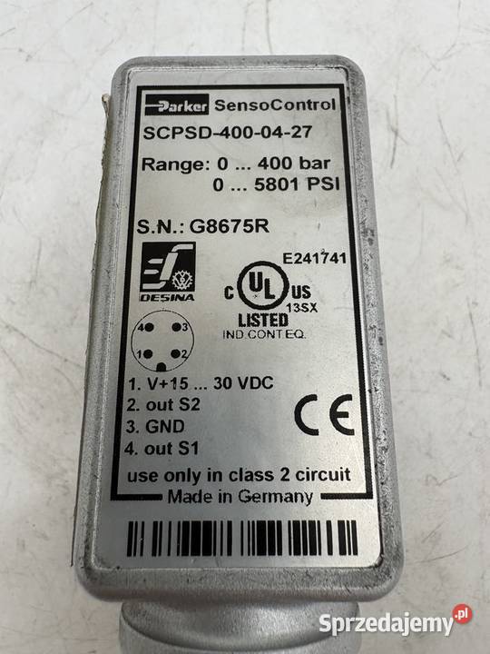 Parker SCPSD4000427 Pressure sensor Pozostałe Warszawa sprzedam