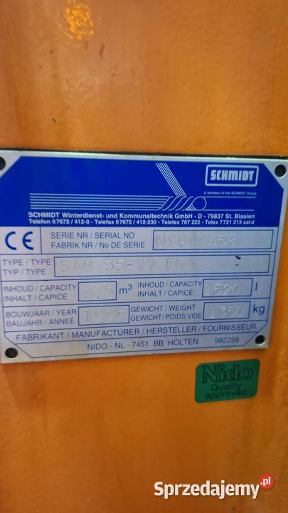 Rozsiewacz Schmitd Nido nieuszkodzony wielkopolskie