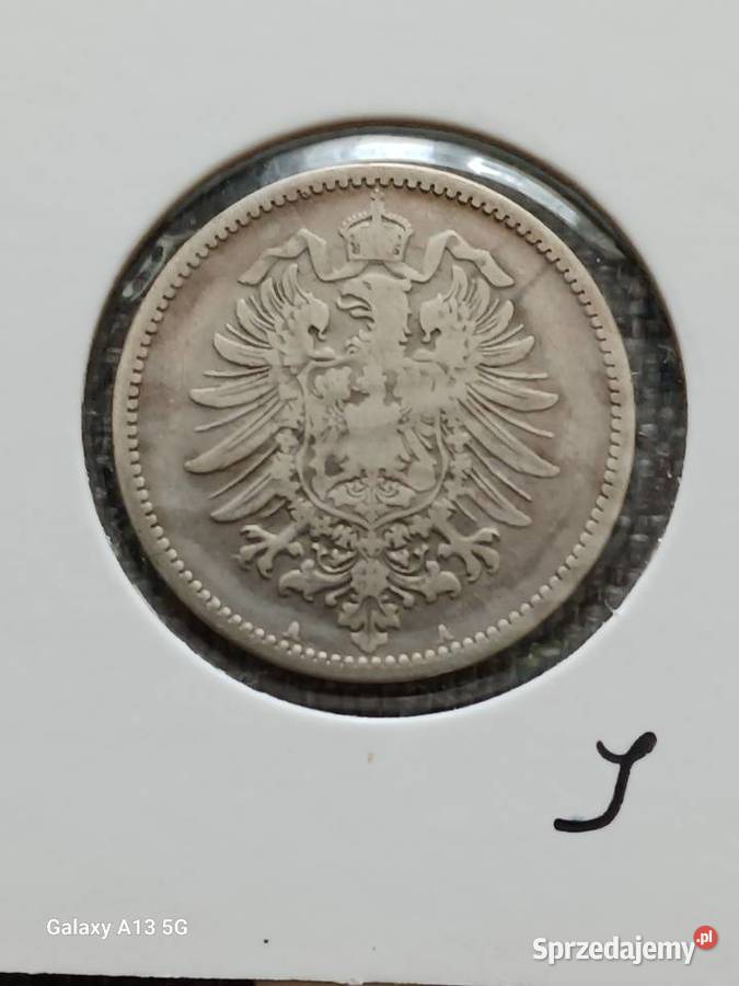 1 Marka Prusy 1876 r men A Konin