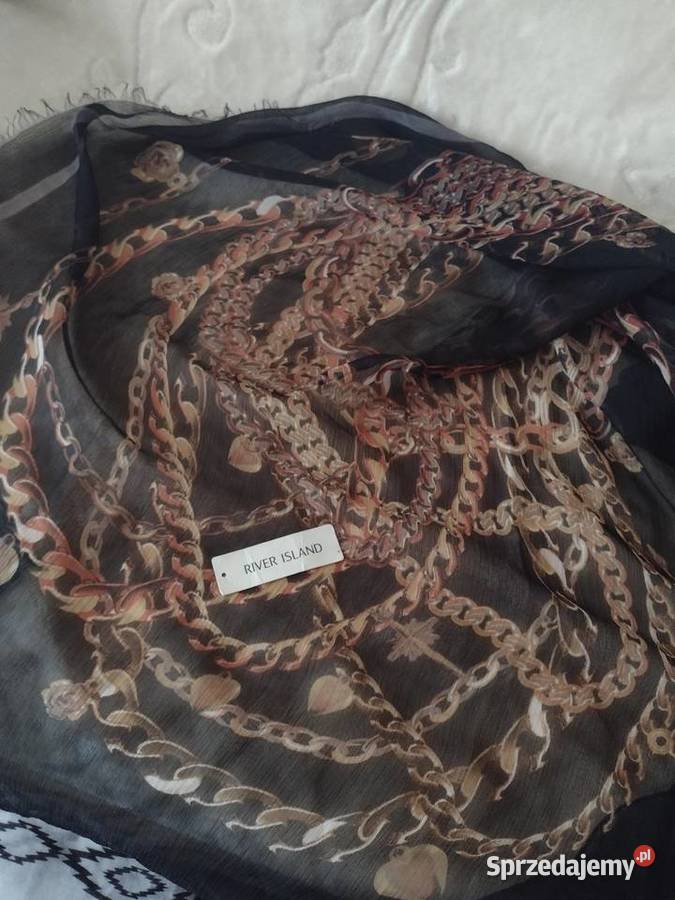 RIVER ISLAND Długi szal z łańcuchami z Londynu małopolskie Kraków