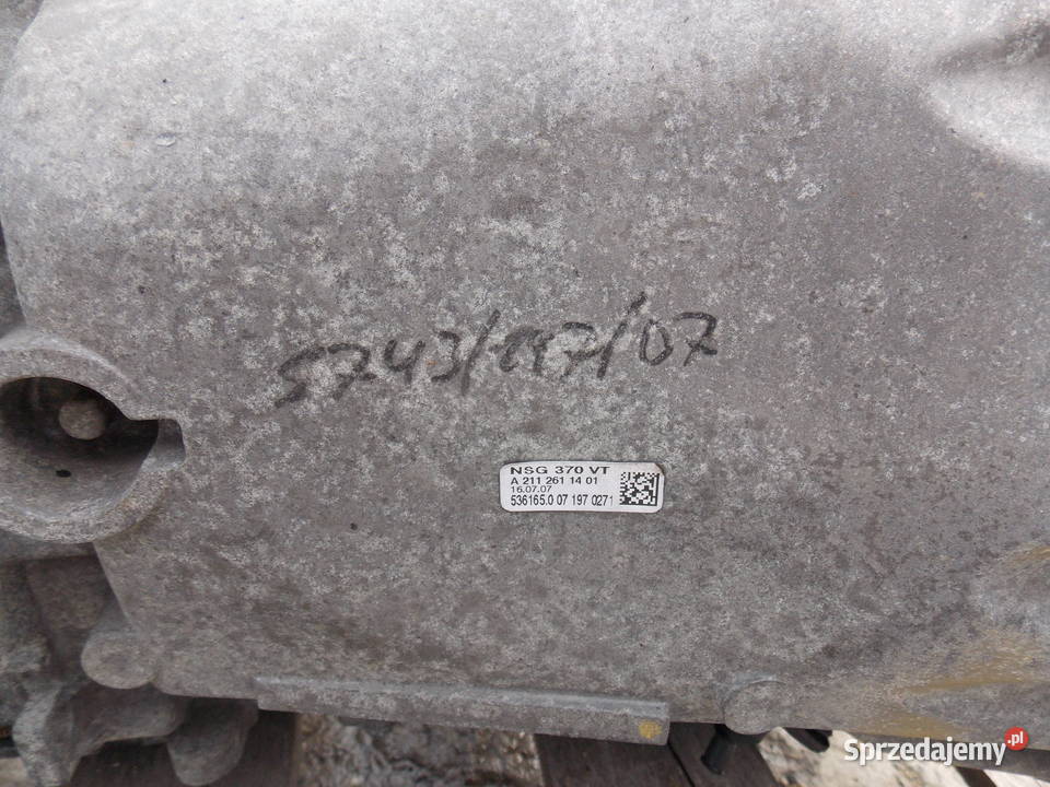 Skrzynia biegów Mercedes Sprinter 511 515 długa Rok produkcji 2008 Chełmiec