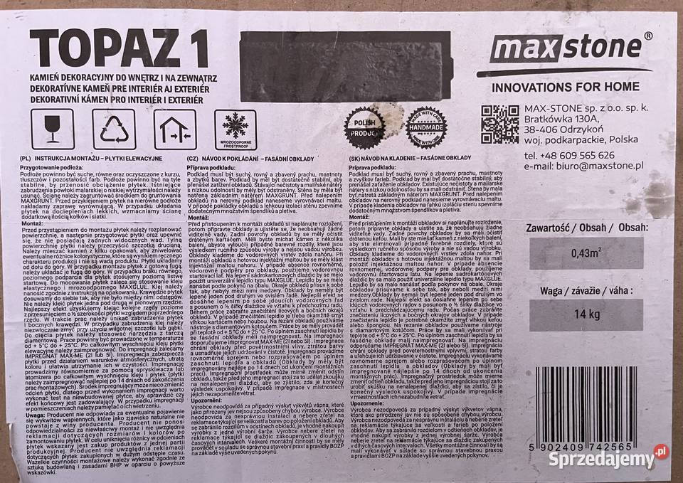 Topaz 1 czerwone płytki cegło podobne Kraków