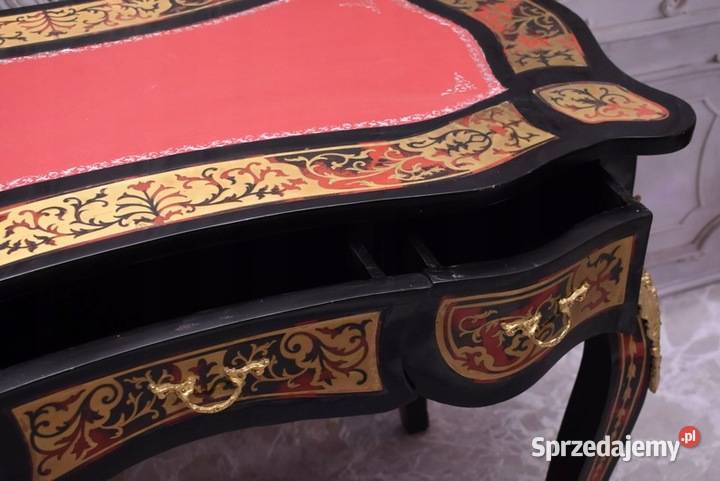 Drewniane Biurko Boulle Stół Gabinet Salon Biuro małopolskie Kraków