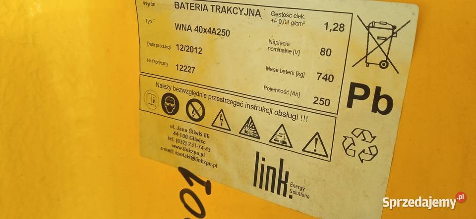 Wózek platformowy WNA 1302 z prostownikiem do Łódź