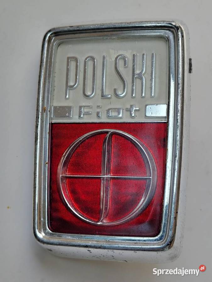 Plakietka Fiata Polskiego FSO 125 chrom Emblematy Łódź