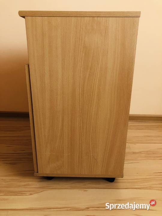 Szafka pod telewizor brązowa drewno półka regał 48cm
