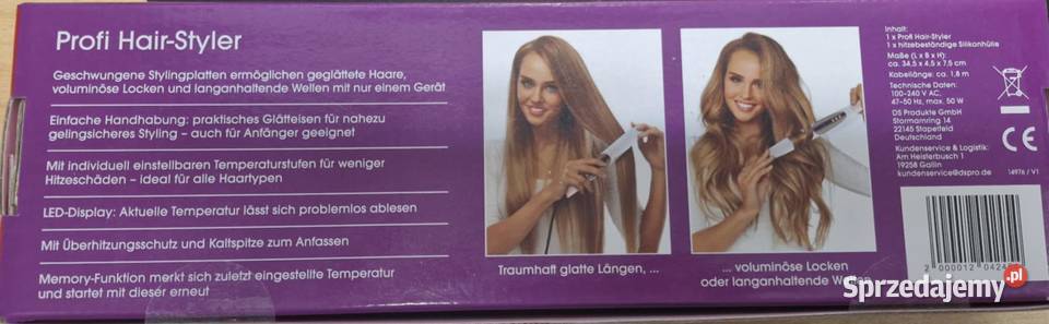 LOKÓWKOPROSTOWNICA HAIRSTYLER VITALMAXX Akcesoria do włosów Łódź