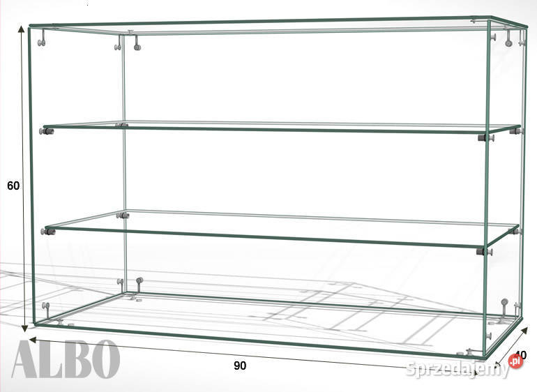 Szklana gablotka nastawka AL13 Białystok