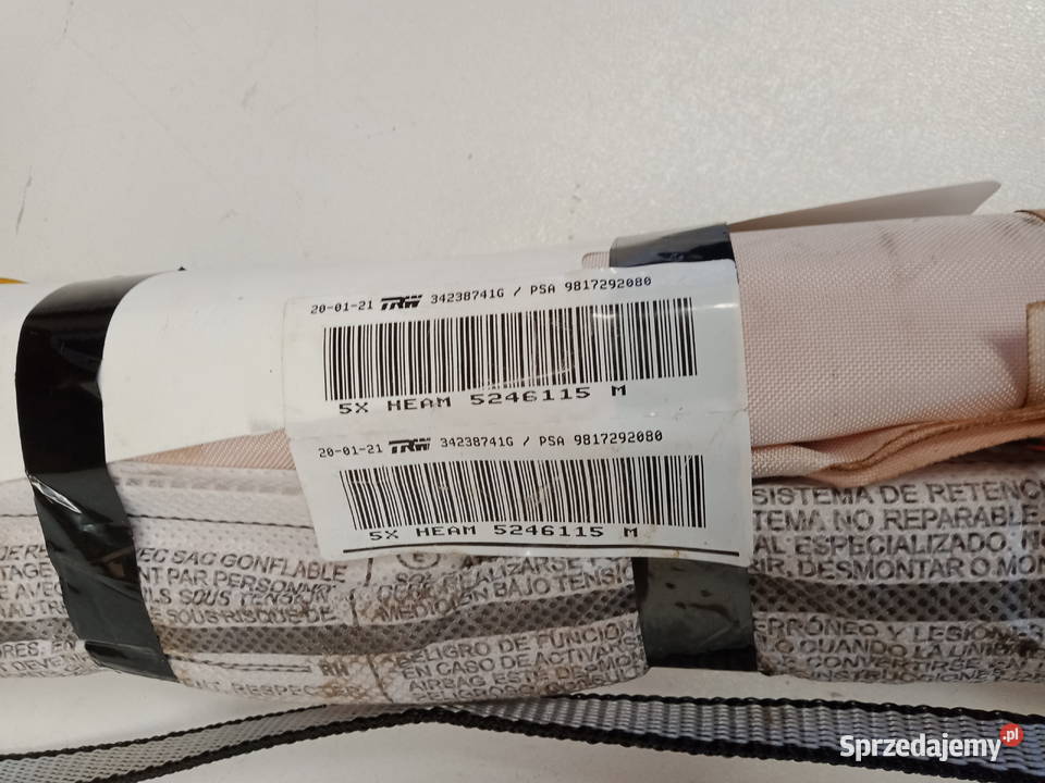 OPEL COMBO E BERLINGO IV KURTYNA POWIETRZNA Części samochodowe wielkopolskie Rakoniewice