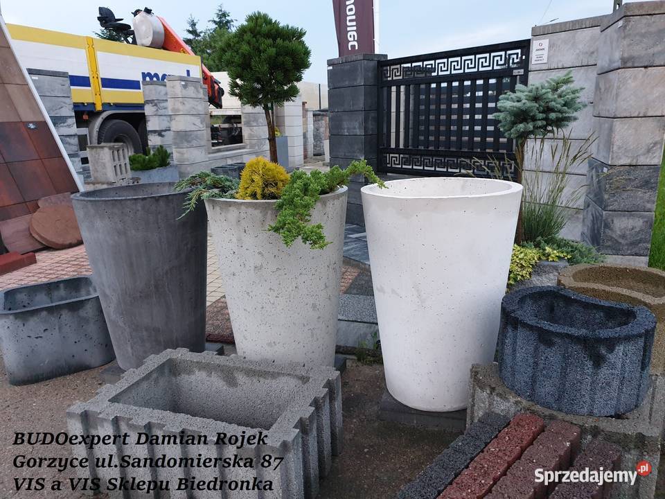 Piękna betonowa DONICA ANTILA ogrodowa beton sprzedam