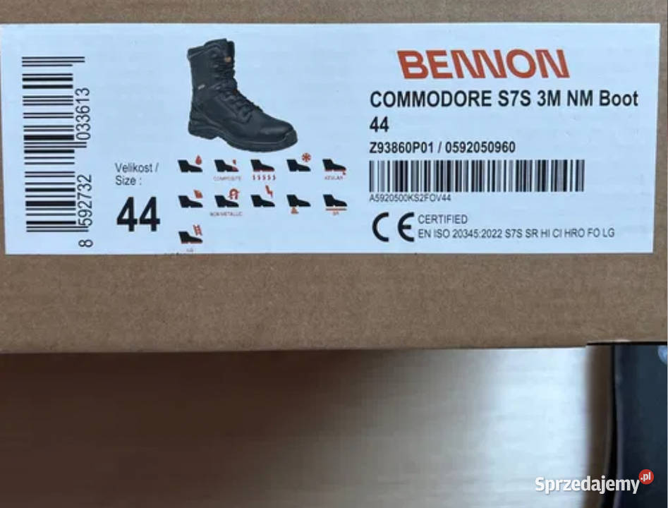 bennon commodore s7s 3m Rozmiar 44 Pozostałe lubelskie Lublin