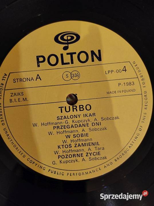 1982 Dorosłe dzieci heavymetal Turbo Płyta świętokrzyskie Kielce