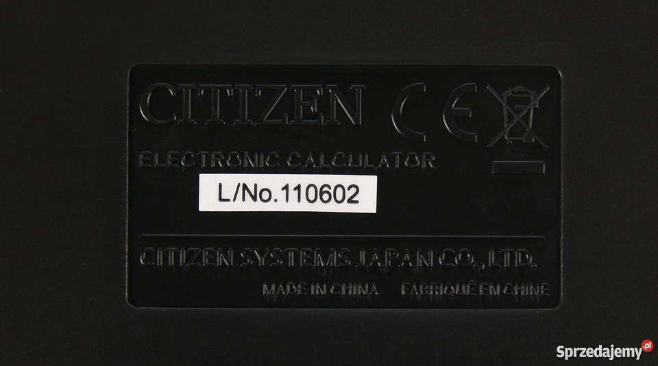 Biurowy kalkulator Citizen SDC810BN nowy mazowieckie
