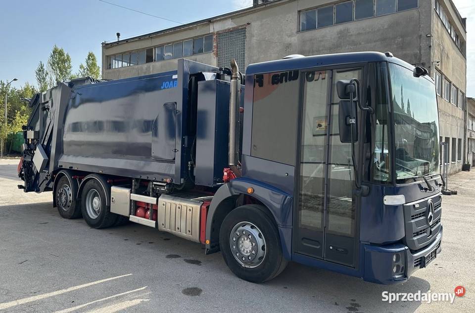 Mercedes Econic 2630 śmieciarka DWUKOMOROWA JOAB tak Wola Murowana