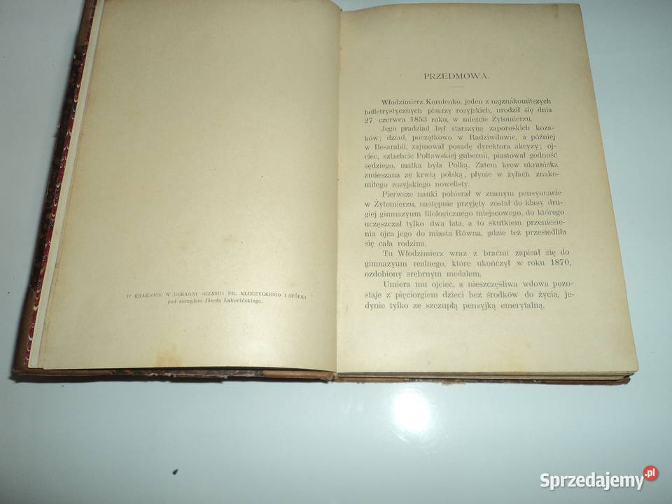 KOROLENKO Włodzimierz Z Sybiru Obrazki Nowy Sącz