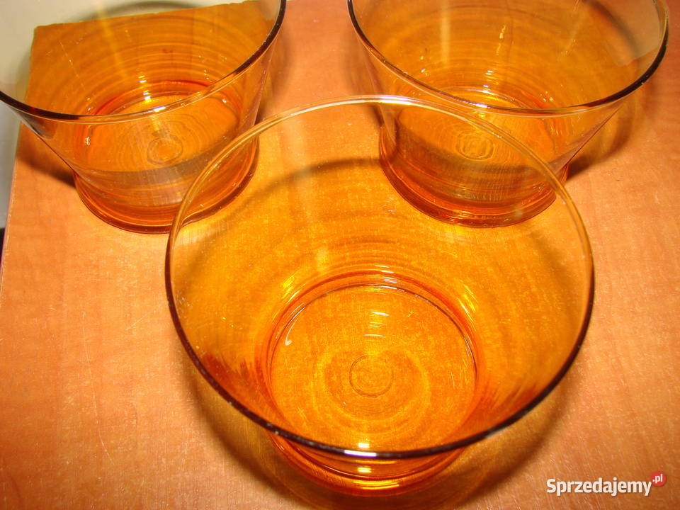 szklanka bursztynowe szkło pomorskie Pruszcz Gdański sprzedam