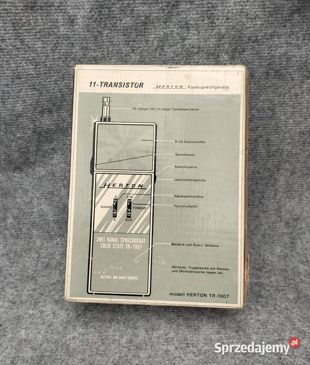 CBradia krótkofalówki HERTON TR1007 komplet 2 wielkopolskie Leszno