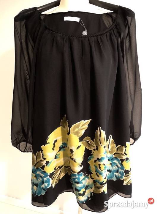 Bluzka Tunika Jedwabna 100 Naturalny Jedwab Bluzki i koszule Łomża